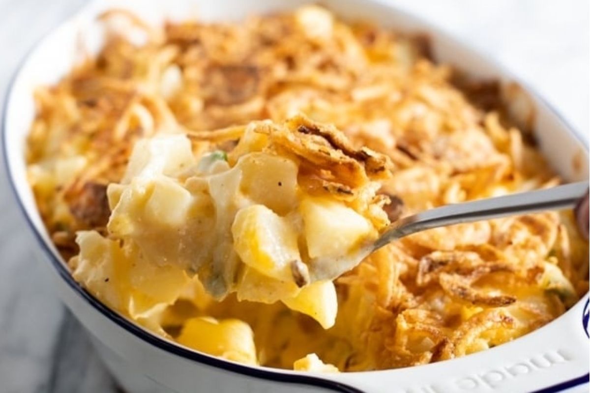 Easy Cheesy Potato Casserole With Diced Potatoes