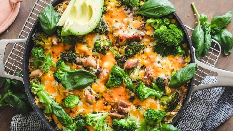Easy Chicken Broccoli And Cheese Casserole.