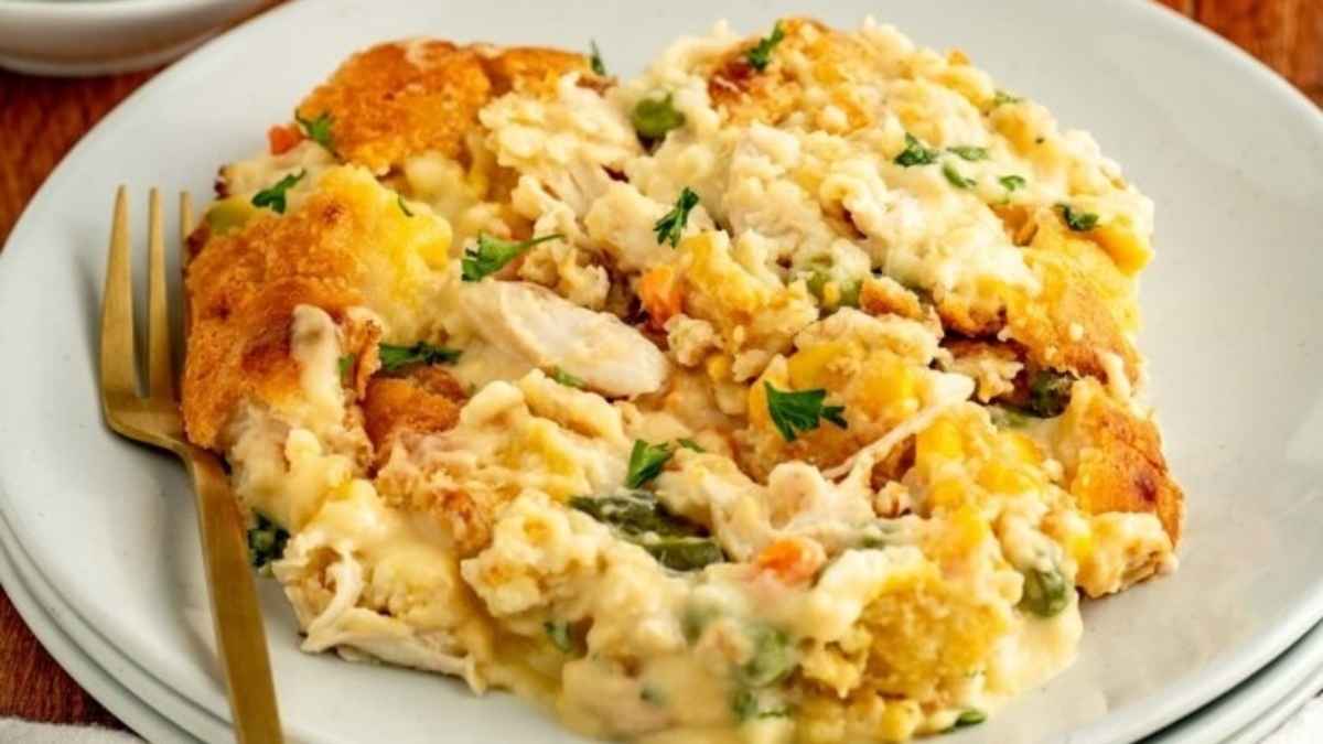 Easy Chicken Cobbler.