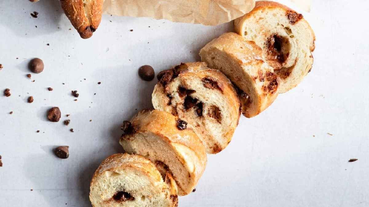 Easy Chocolate Chip Baguettes.