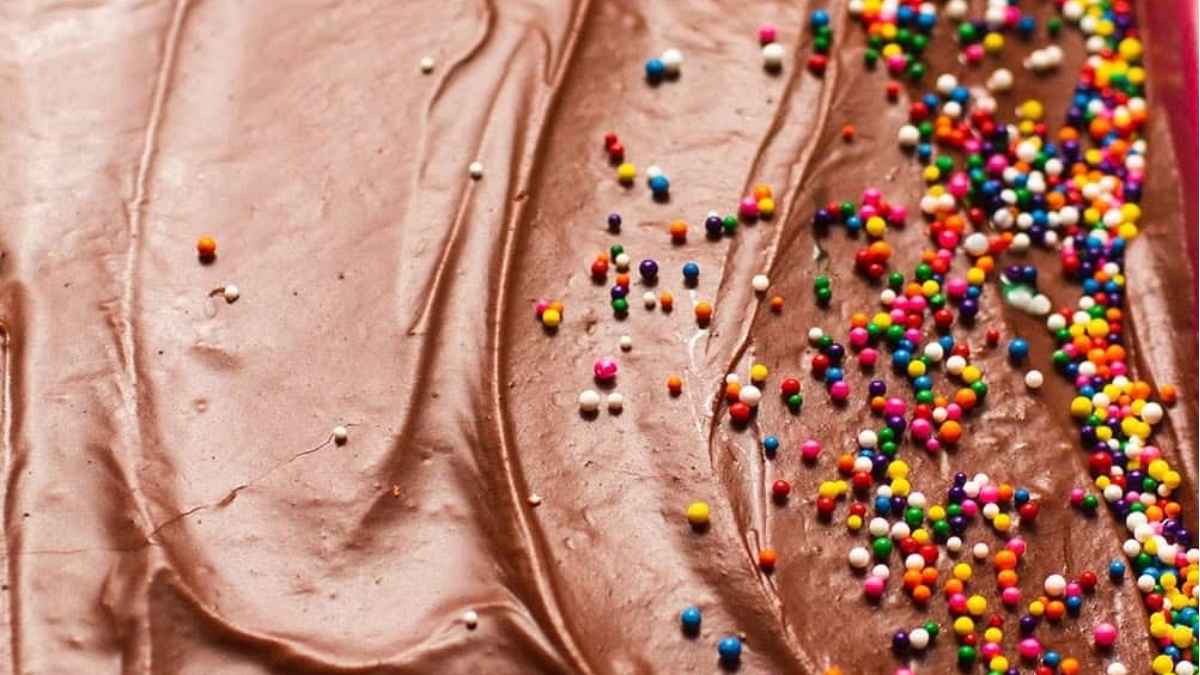 Easy Chocolate Sheet Cake With Fudge Frosting