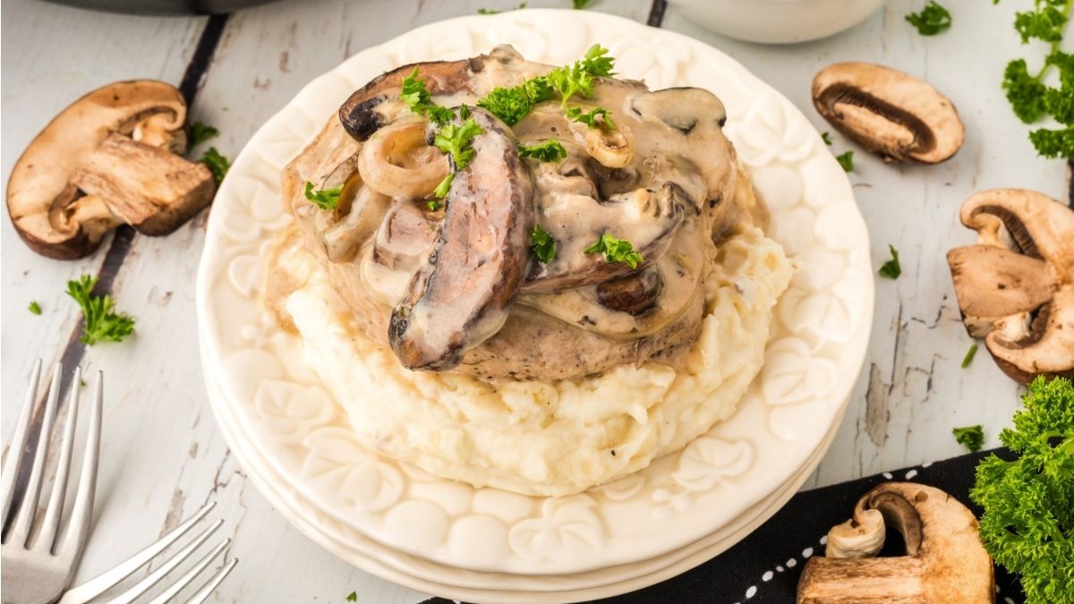 Easy Cream Of Mushroom Pork Chops.