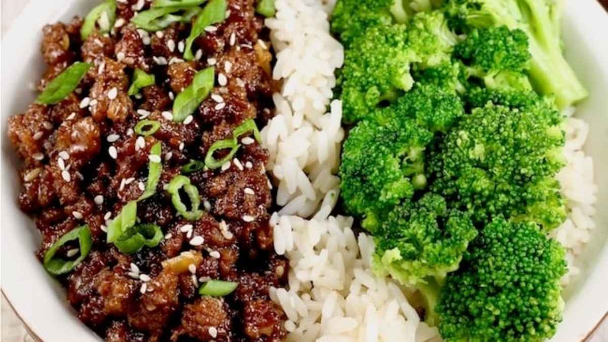 Easy Korean Ground Beef And Broccoli.