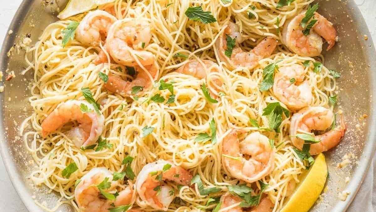 Easy Shrimp Scampi Pasta.