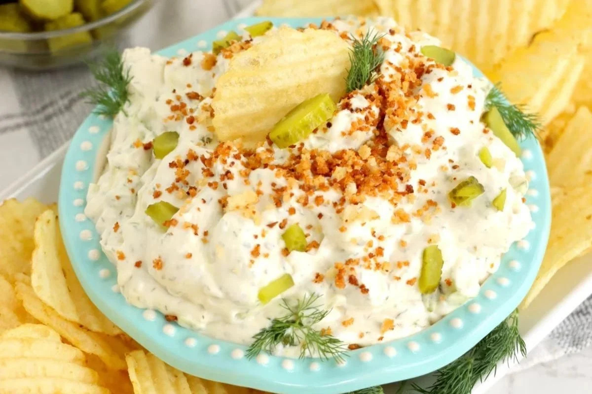 Fried Pickle And Ranch Dip.