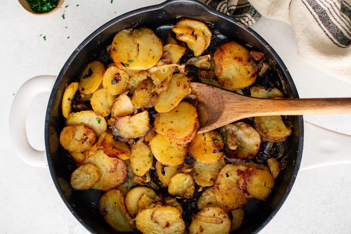 Best Ever Fried Potatoes And Onions.