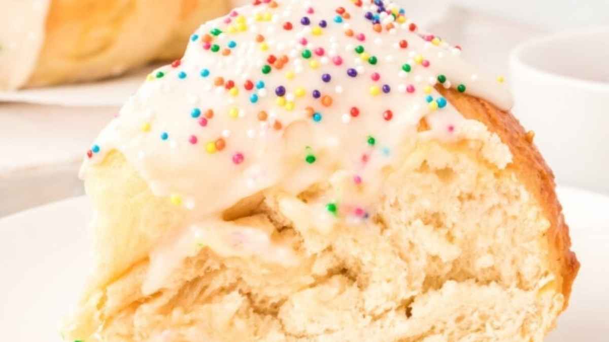 Frosted Italian Anise Bread. 