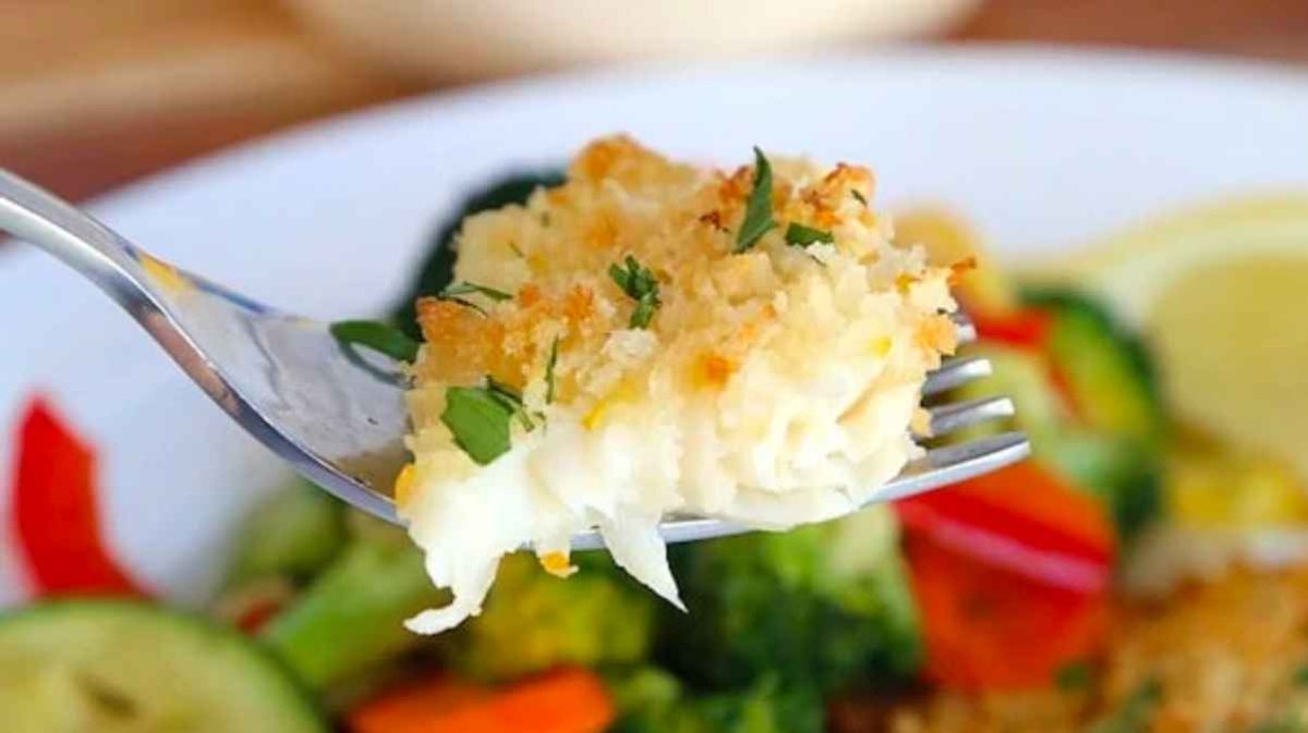 Garlic Crusted Tilapia.
