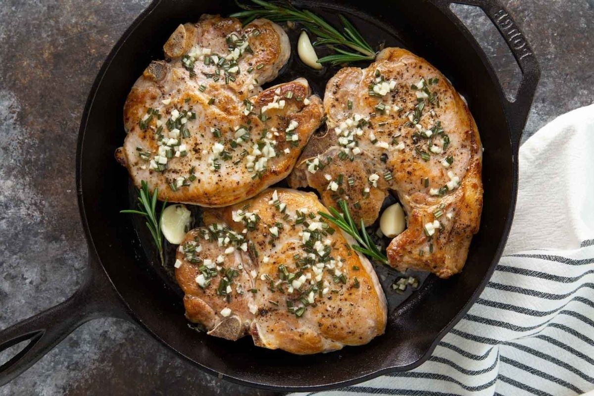 Garlic Rosemary Pork Chops