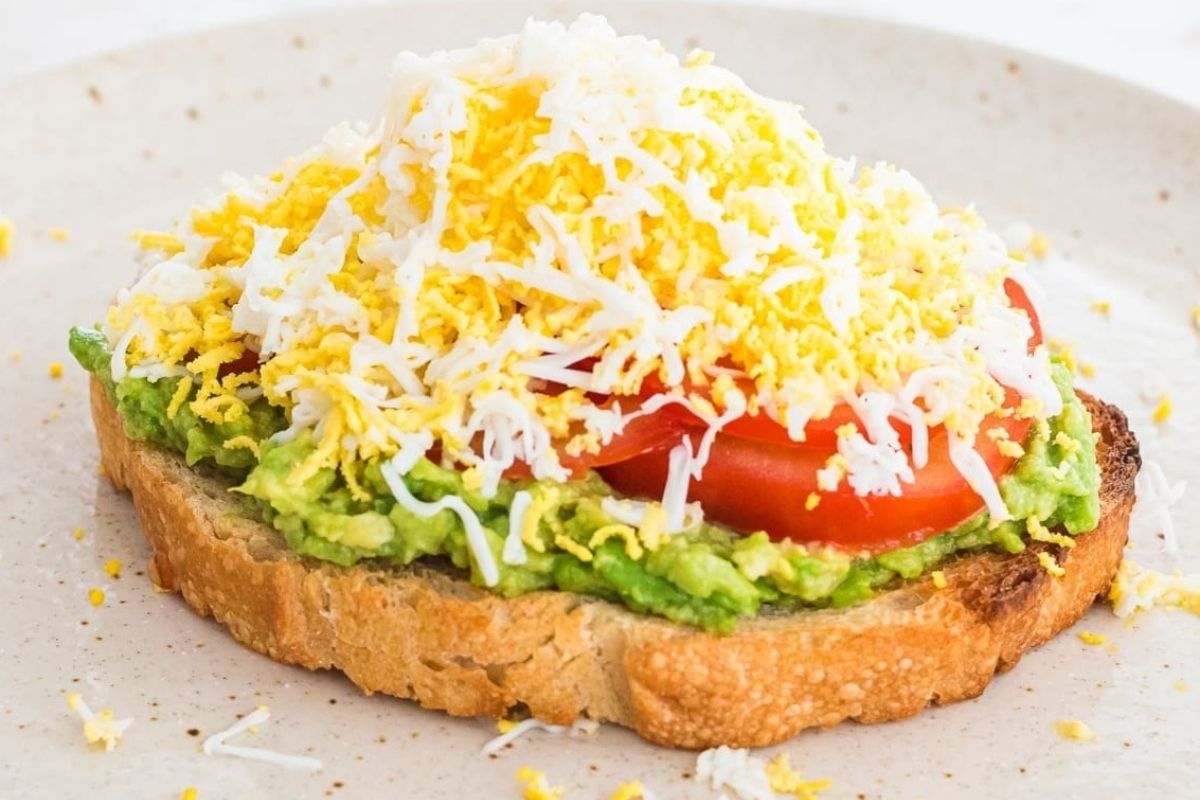 Grated Egg Avocado Toast