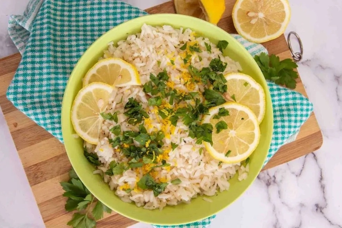 Greek Lemon Rice.