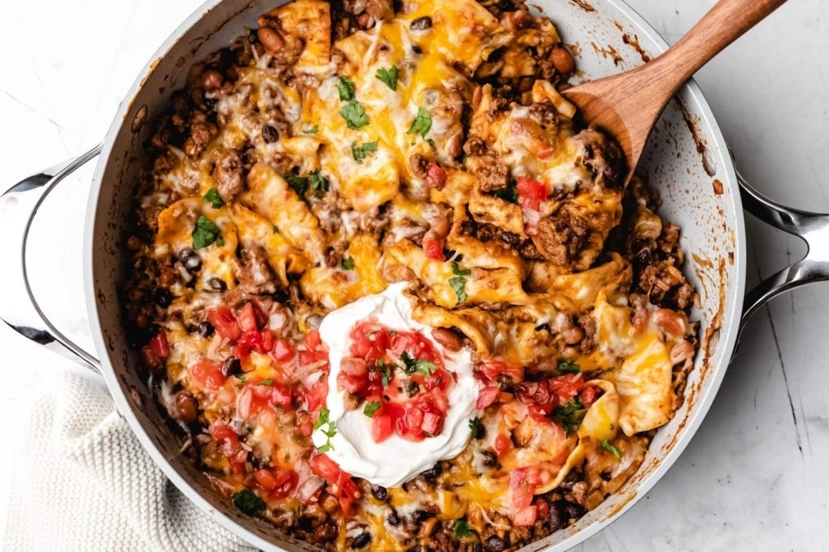 Ground Beef Burrito Skillet