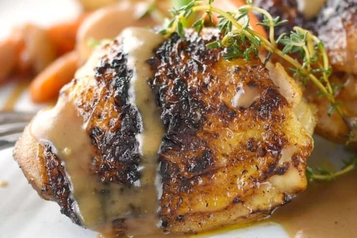 Guinness Beer Braised Chicken Thighs