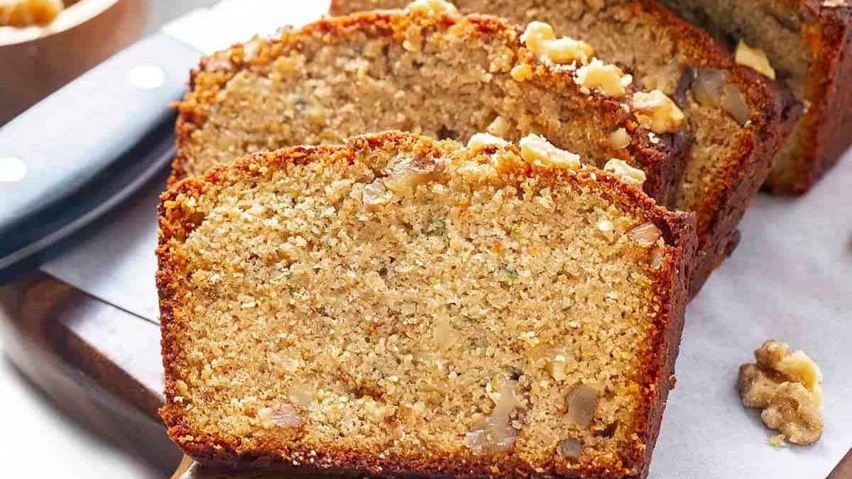 Healthy Almond Flour Zucchini Bread.