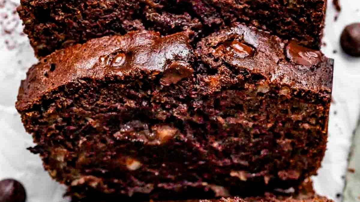 Healthy Chocolate Banana Bread.