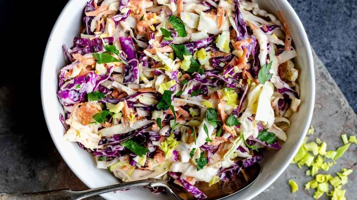 Healthy Coleslaw.