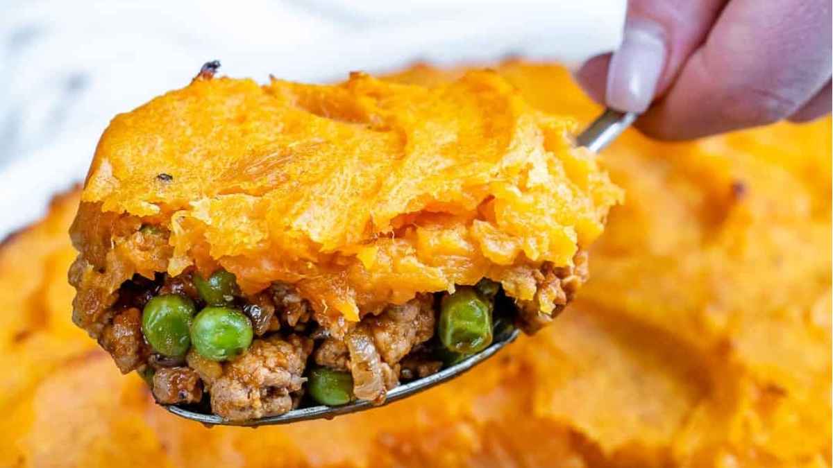 Healthy Sweet Potato Shepherd’s Pie.