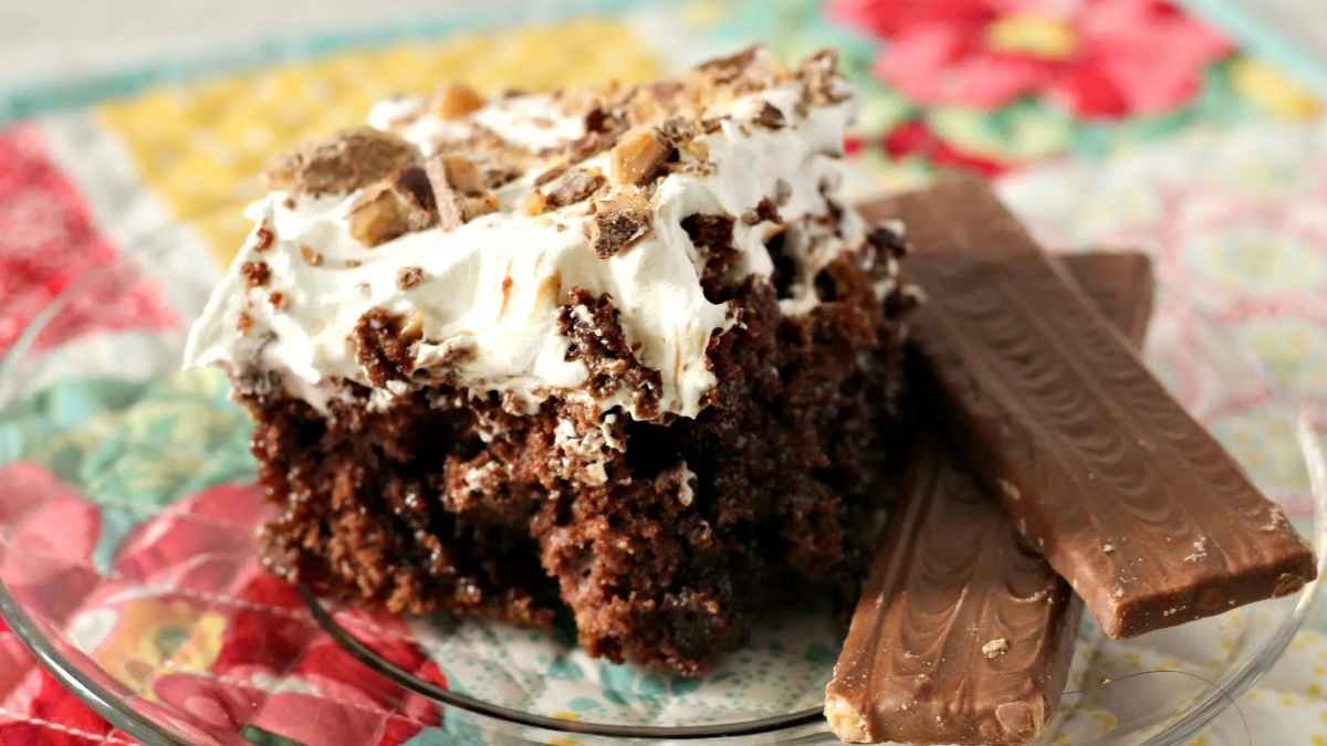 Heath Bar Cake From a Box Cake Mix. 