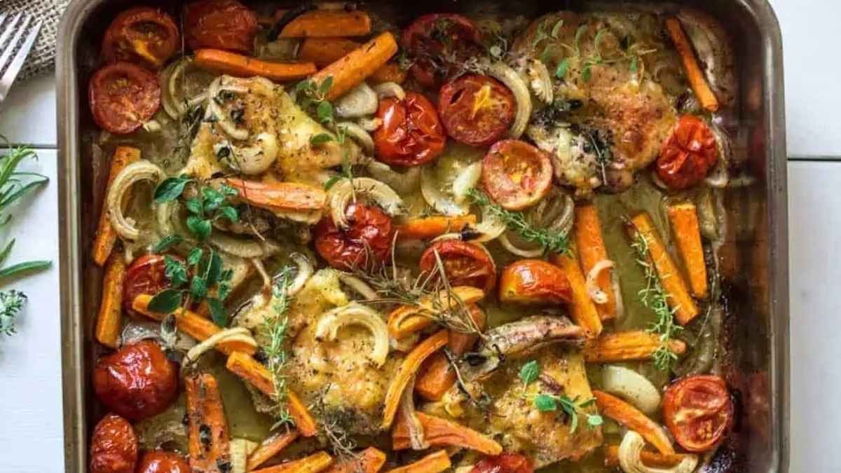 Herb Roasted Chicken and Veggies.