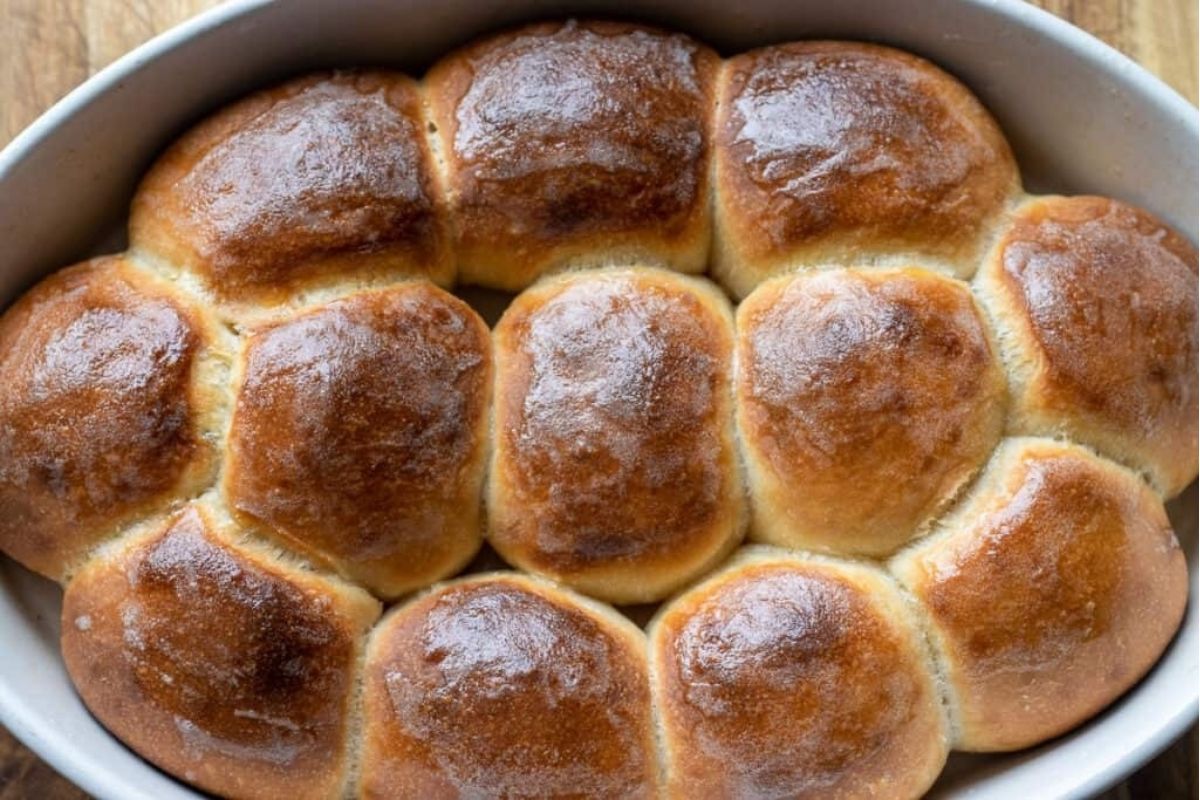 Homemade Sourdough Dinner Rolls