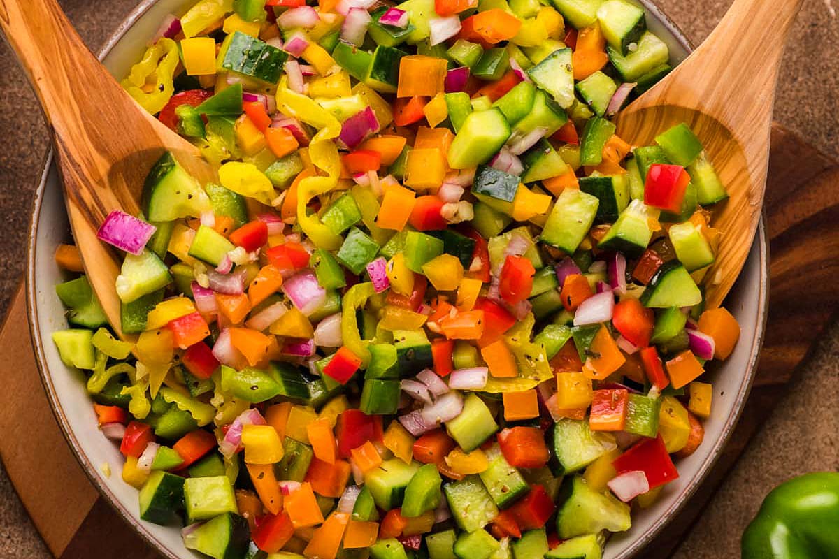 Hot Girl Summer Salad (Bell Pepper Salad).
