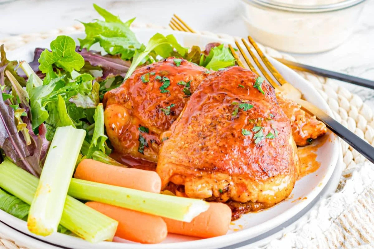 Incredible Buffalo Chicken Thighs.