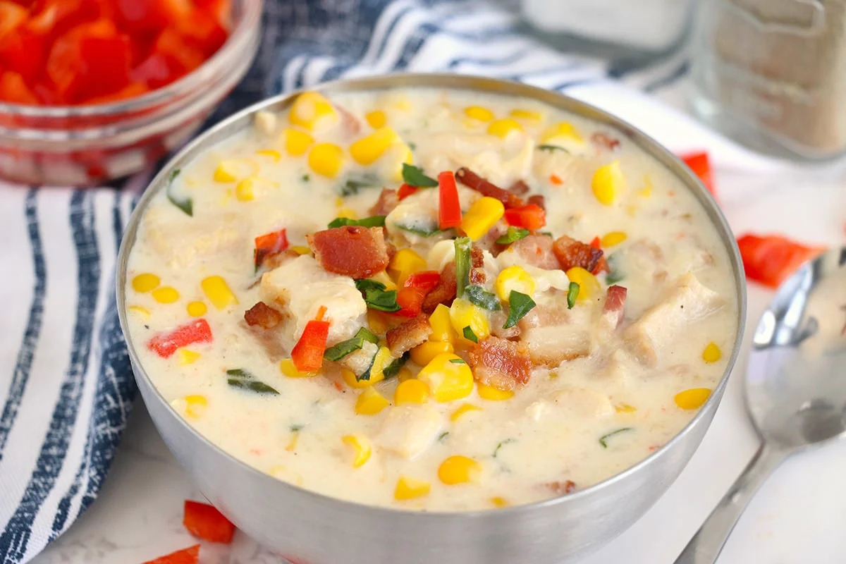 Instant Pot Chicken Corn Chowder.