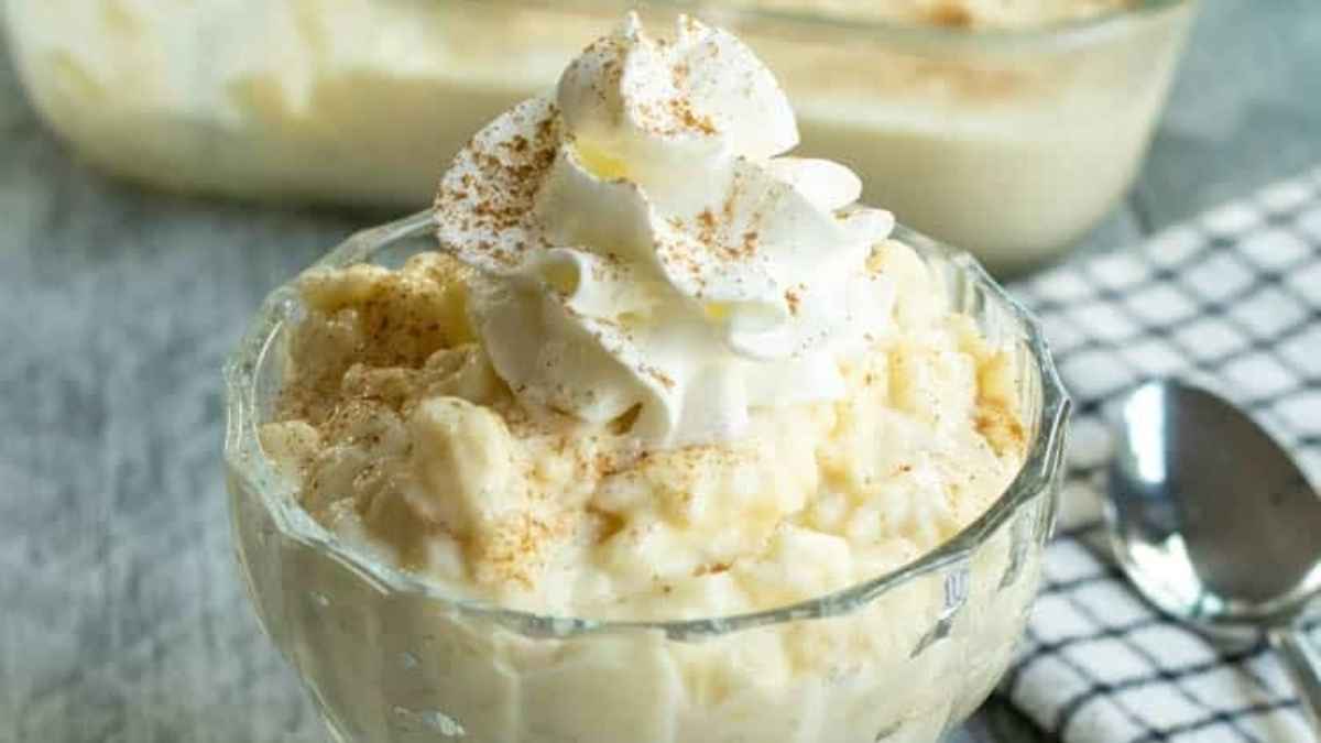 Irish Rice Pudding.