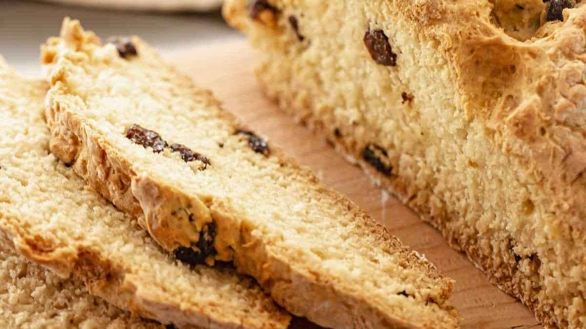 Irish Soda Bread With Raisins.