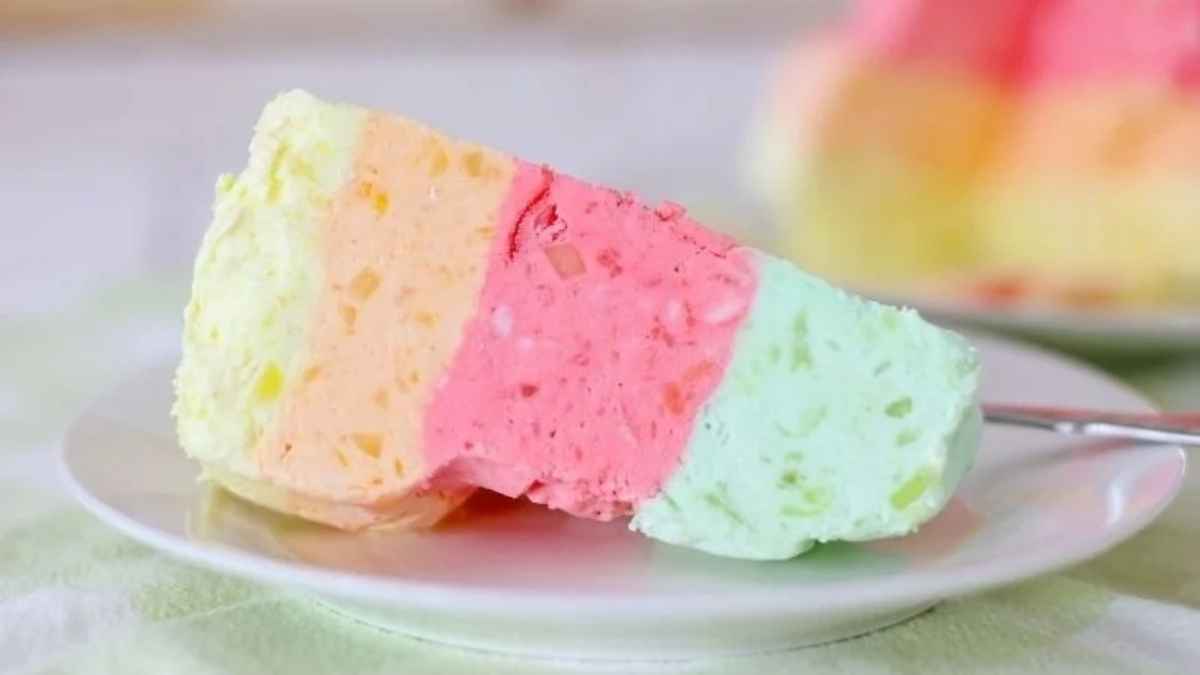 Layered Jello Salad.