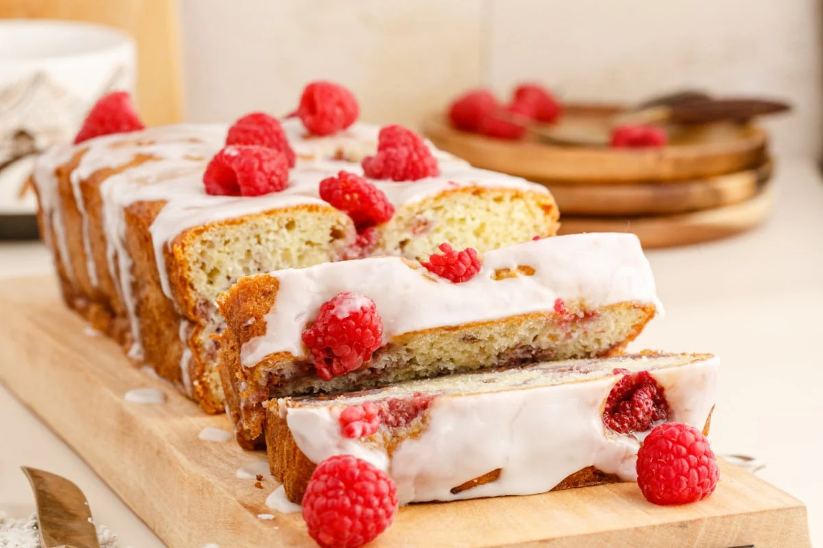 Lemon Raspberry Loaf Cake.