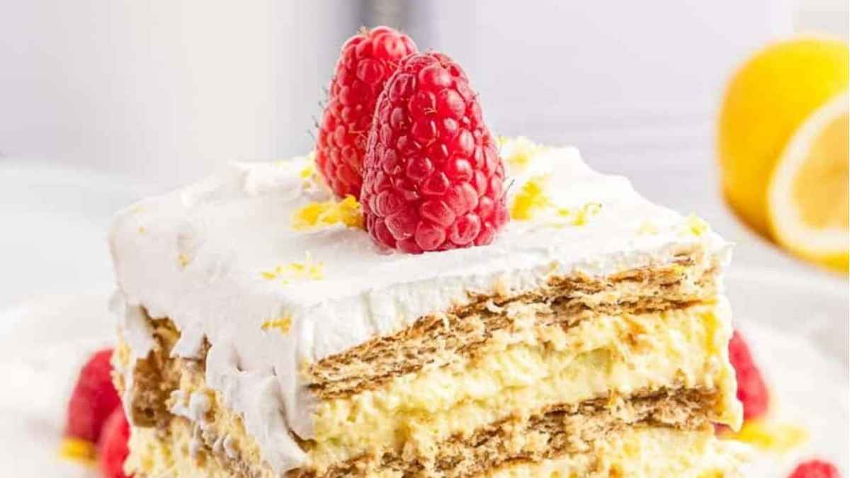 Lemon Icebox Cake (Easy No-Bake Dessert)