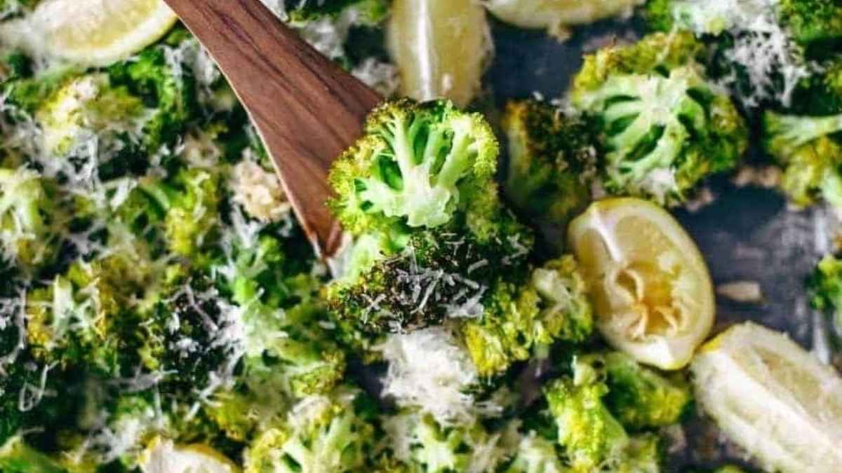Lemon Parmesan Roasted Broccoli.