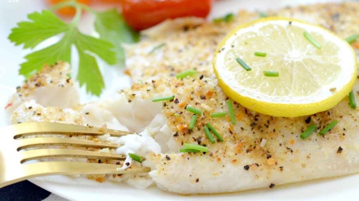 Lemon Pepper Tilapia Sheet Pan Dinner.