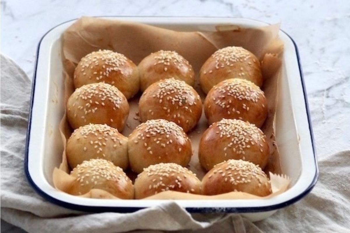 Mediterranean Cheese Stuffed Bread Rolls