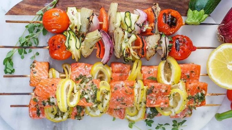 Mediterranean Grilled Salmon.
