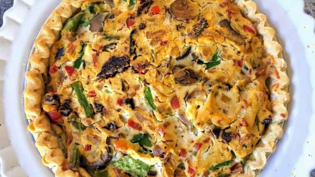 Mediterranean Vegan Quiche.