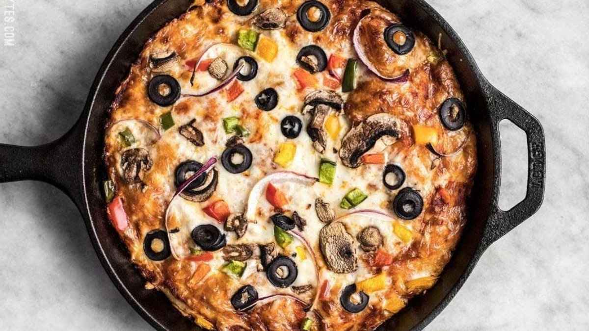 No Knead Pan Pizza.