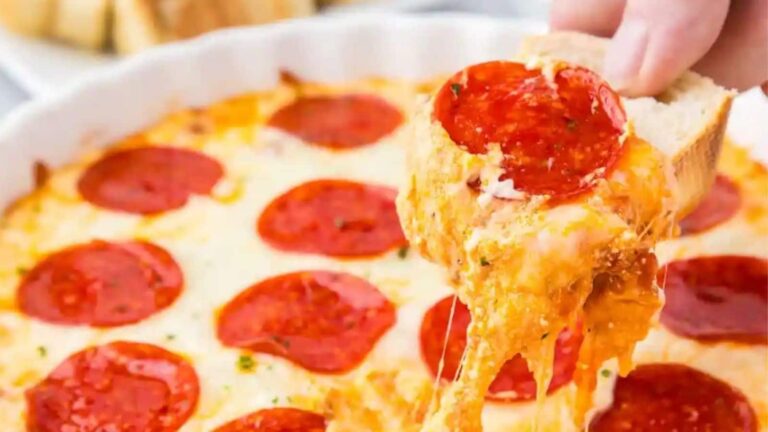 Pepperoni Dip recipe by On My Kids Plate.