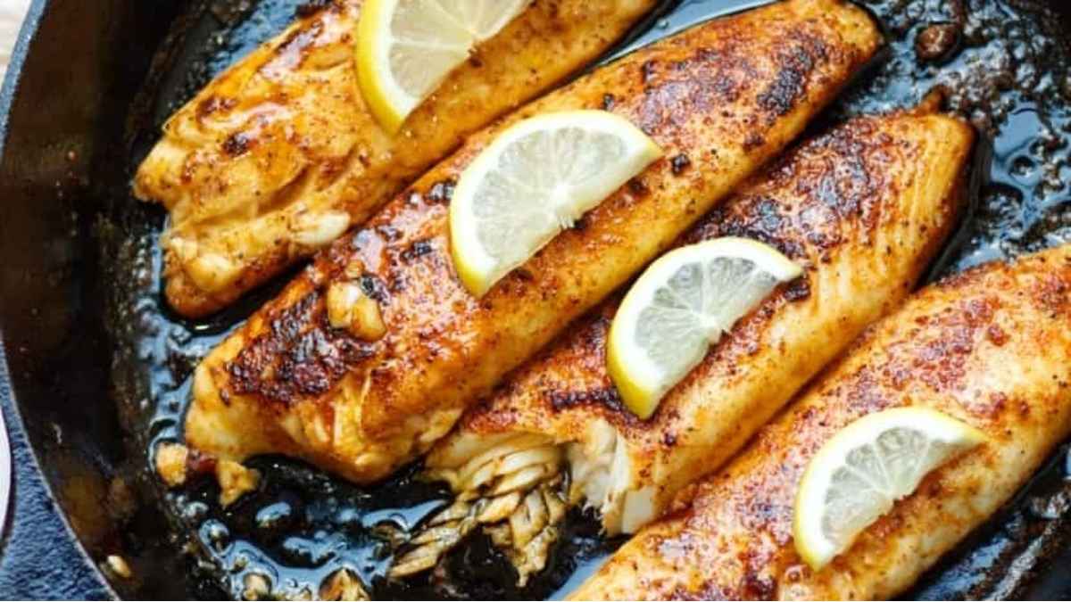 Pan Fried Lemon Butter Tilapia.