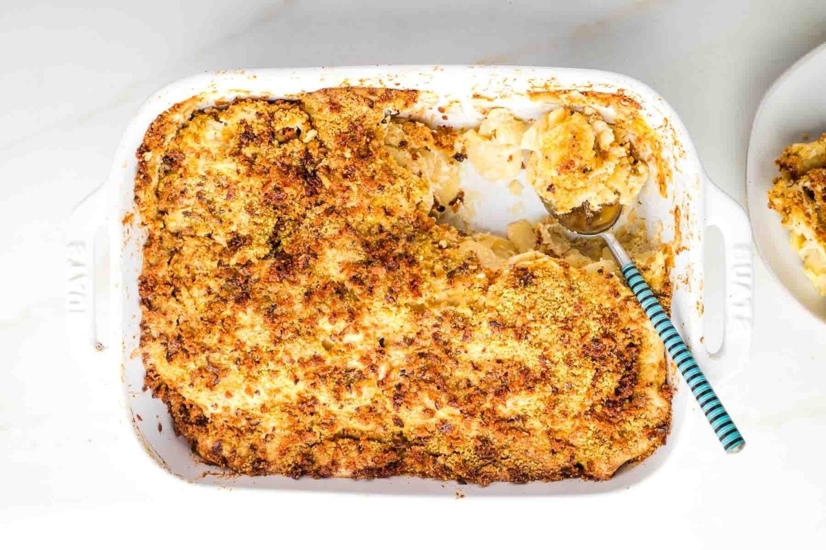 Creamy Parsnip Gratin.