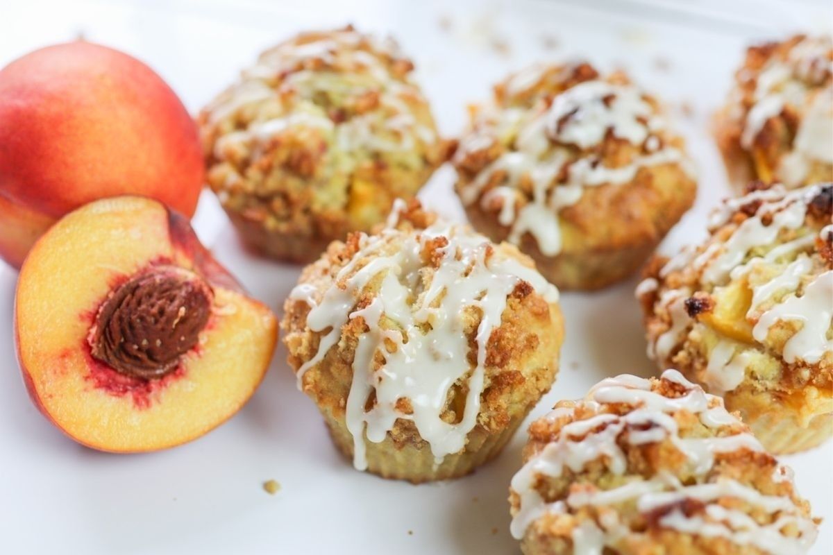 Peach Streusel Coffee Cake Muffins