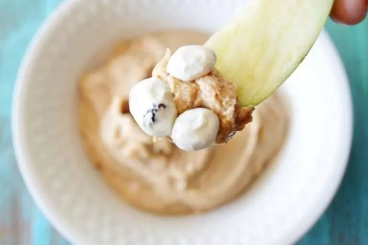 Peanut Butter Yogurt Snack Dip.