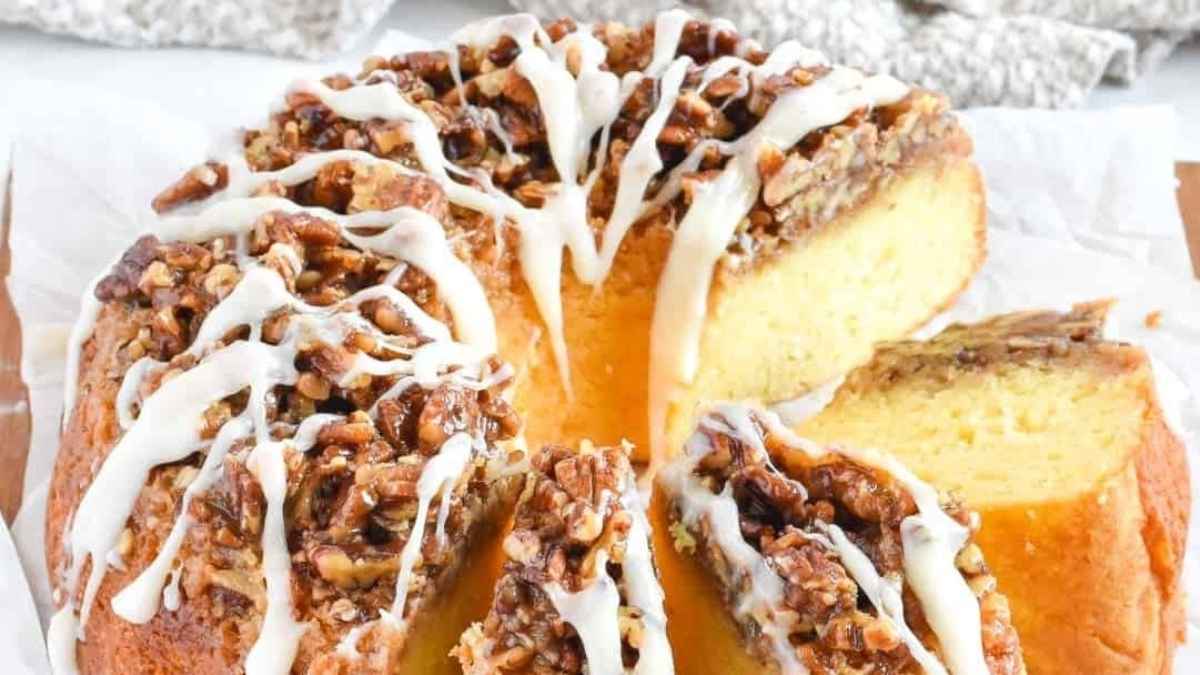 Pecan Upside Down Cake.