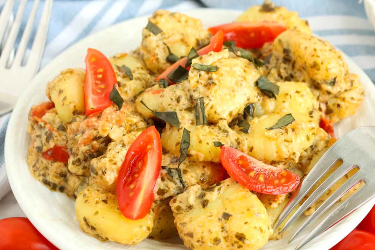 Pesto Gnocchi Recipe. 