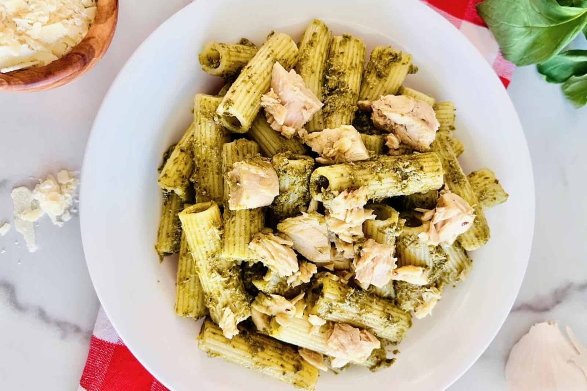 Pesto Tuna Pasta.