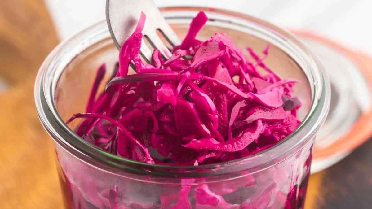Quick Pickled Red Cabbage.
