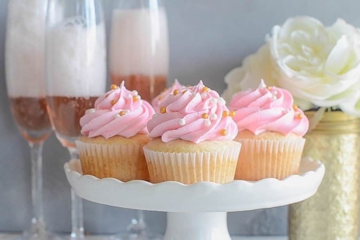 Pink Champagne Cupcakes