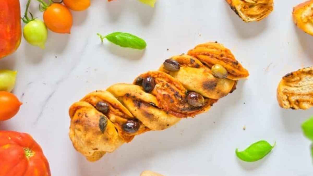 Pizza Babka Twist Bread.