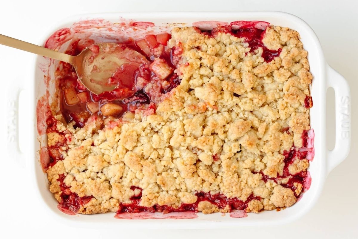 Plum And Apple Crumble